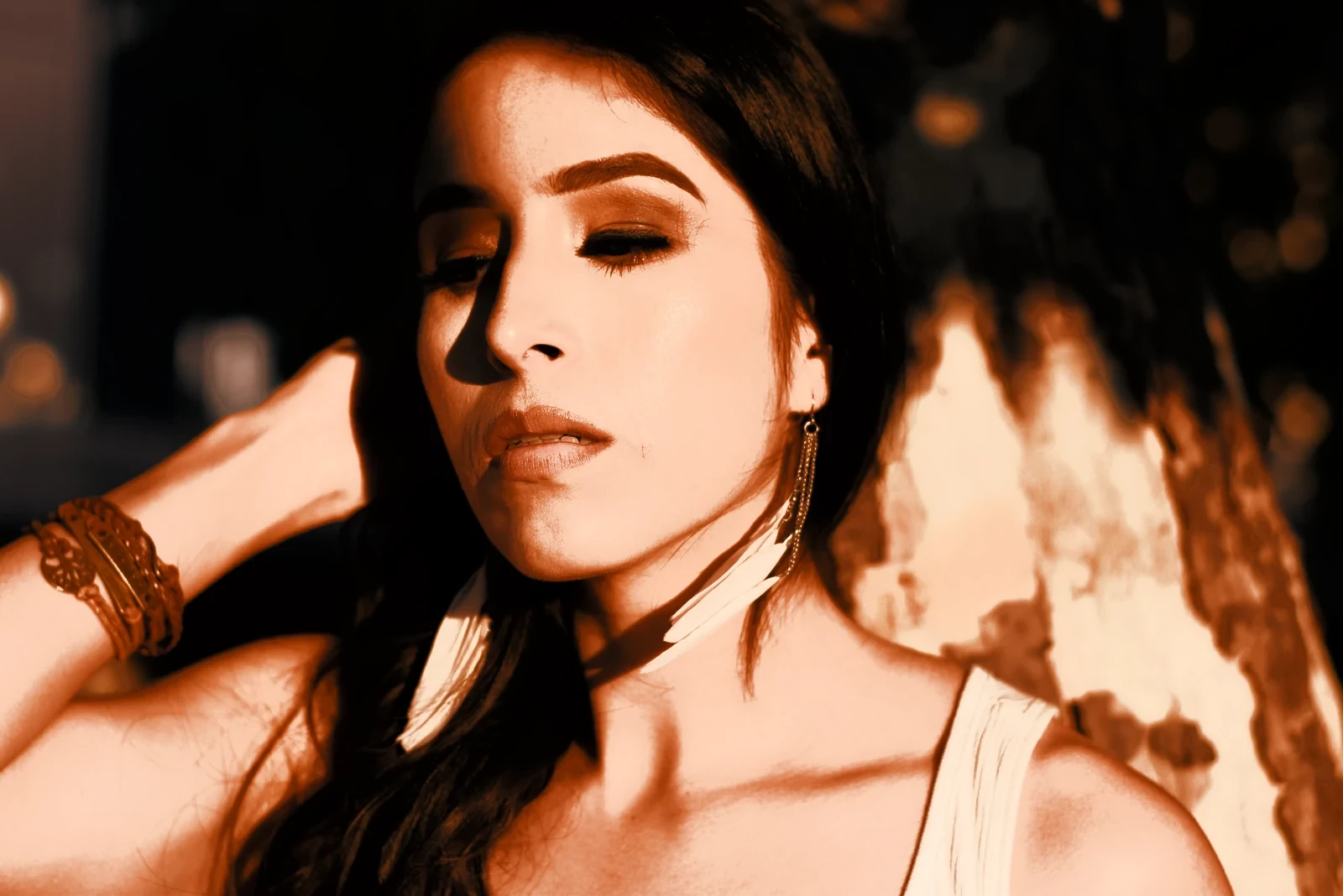 Portrait in golden hour light