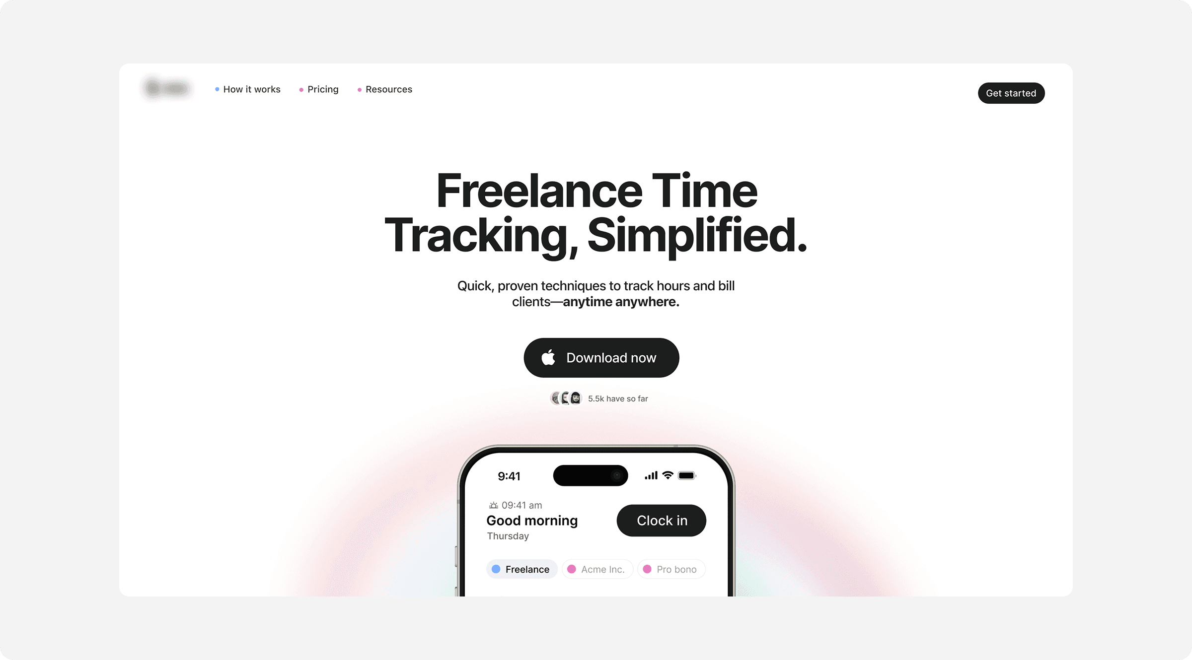 App Hero Section Example