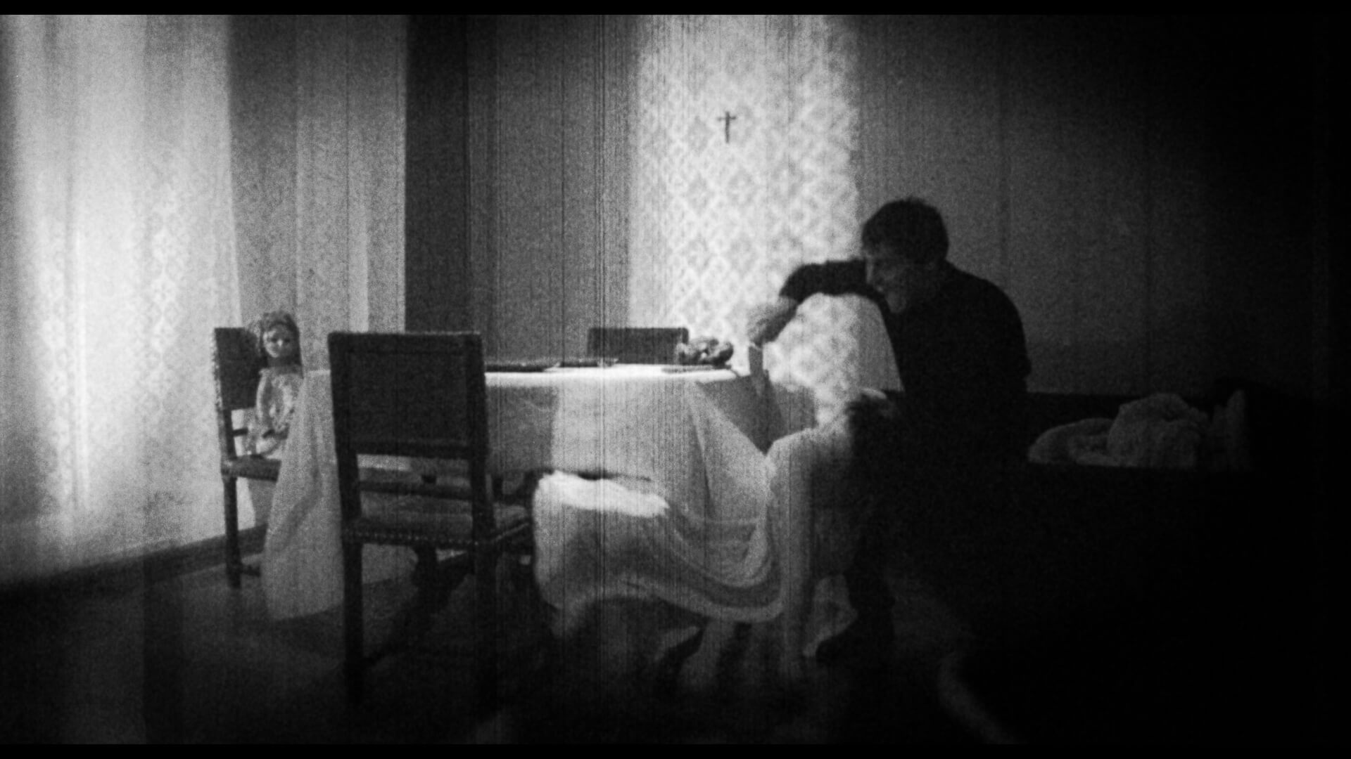 Narrative film still showcasing color grading style