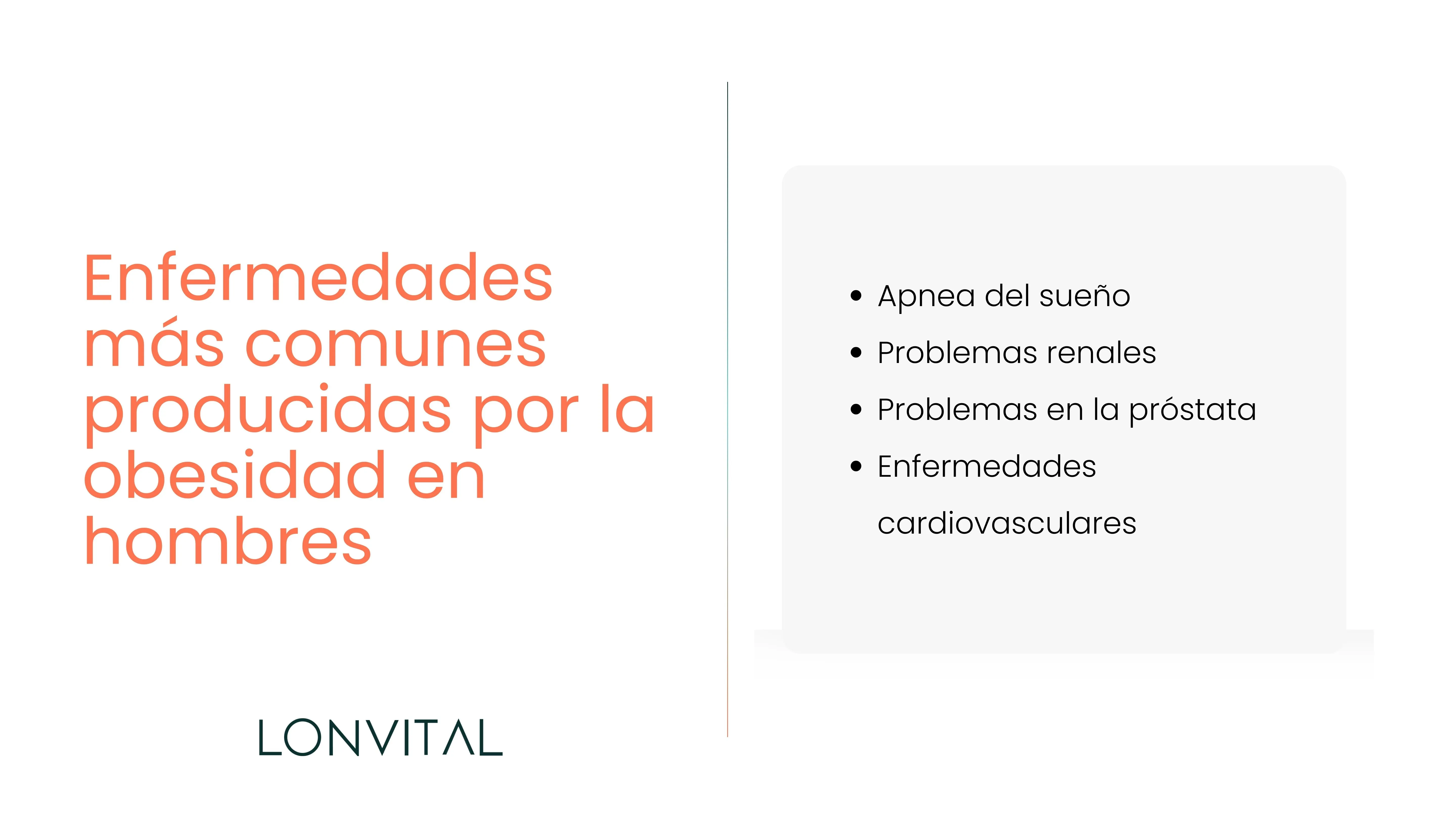 Enfermedades más comunes producidas por la obesidad en hombres