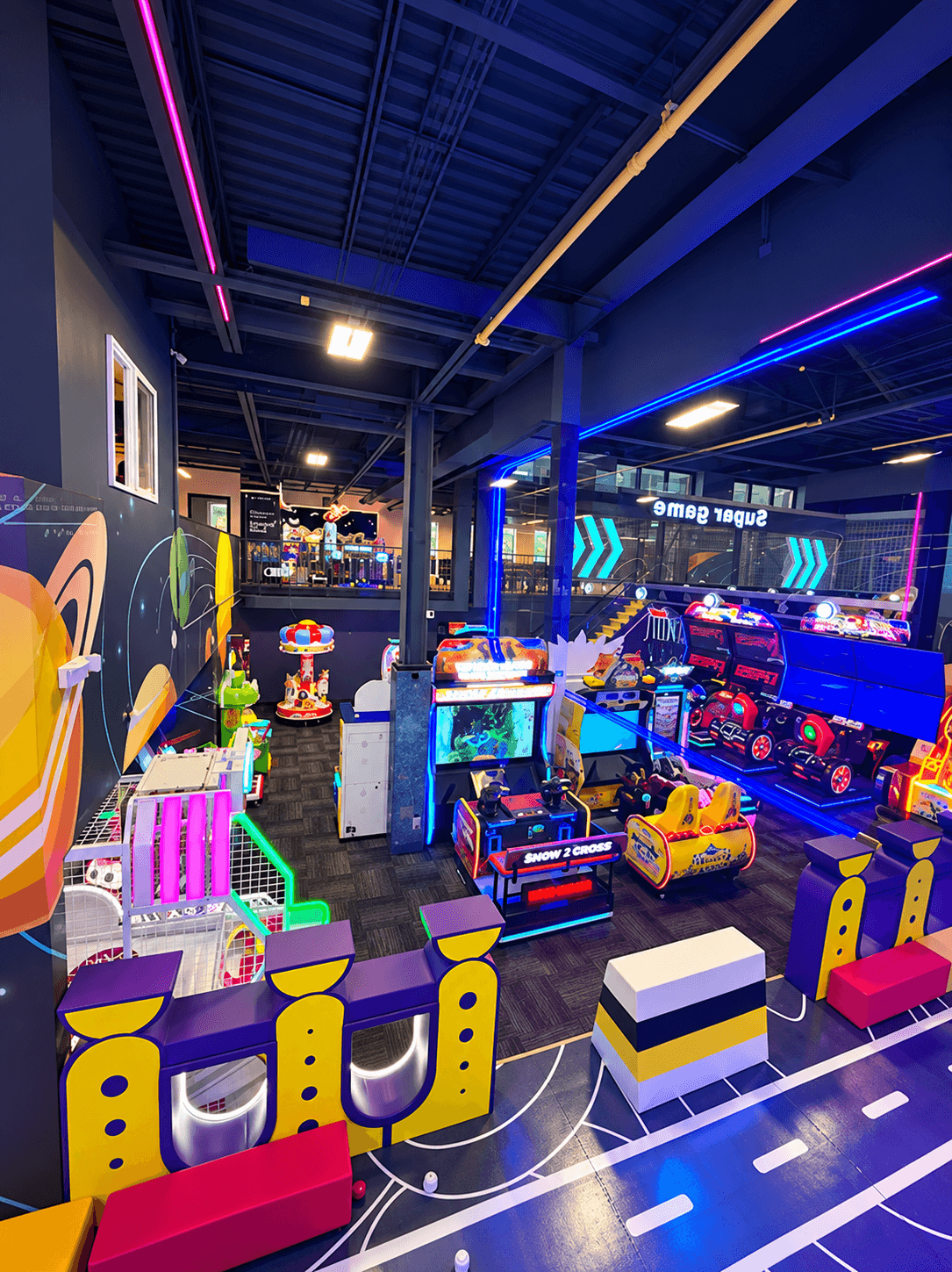 Inside the Joyly soft play area