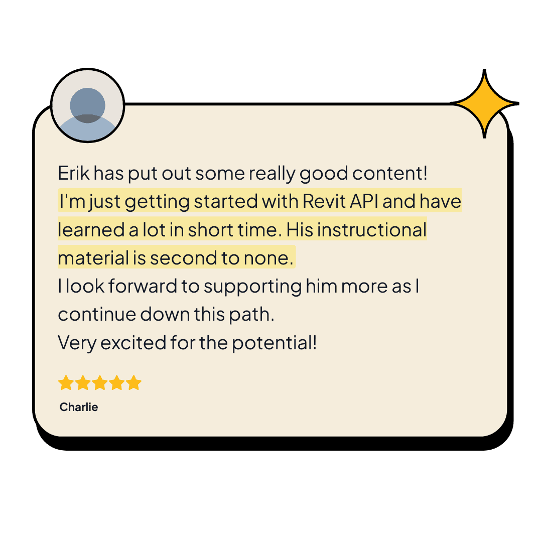 The Beginner's Guide to Revit API