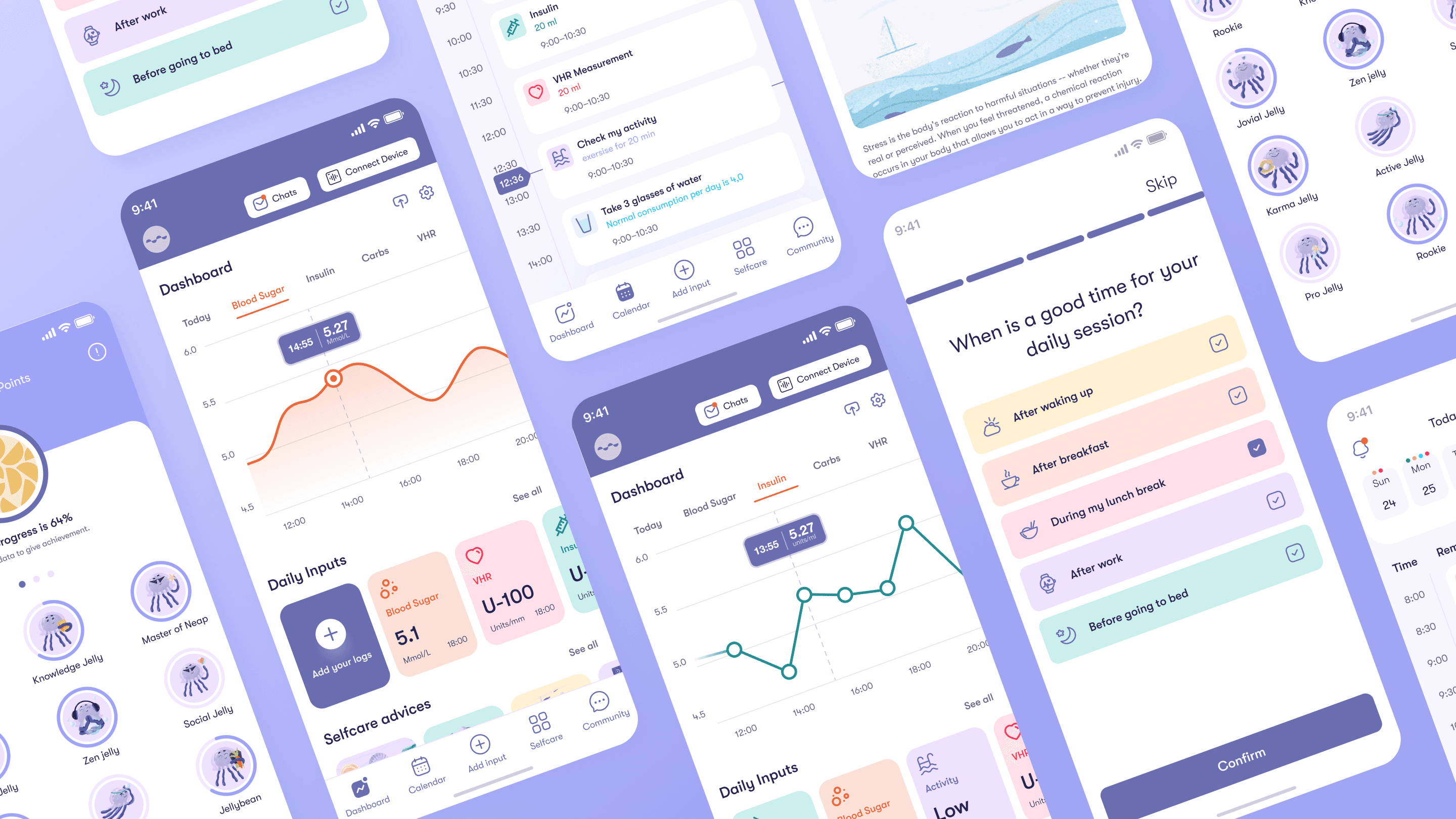 User Interface features mobile app mockup showcase