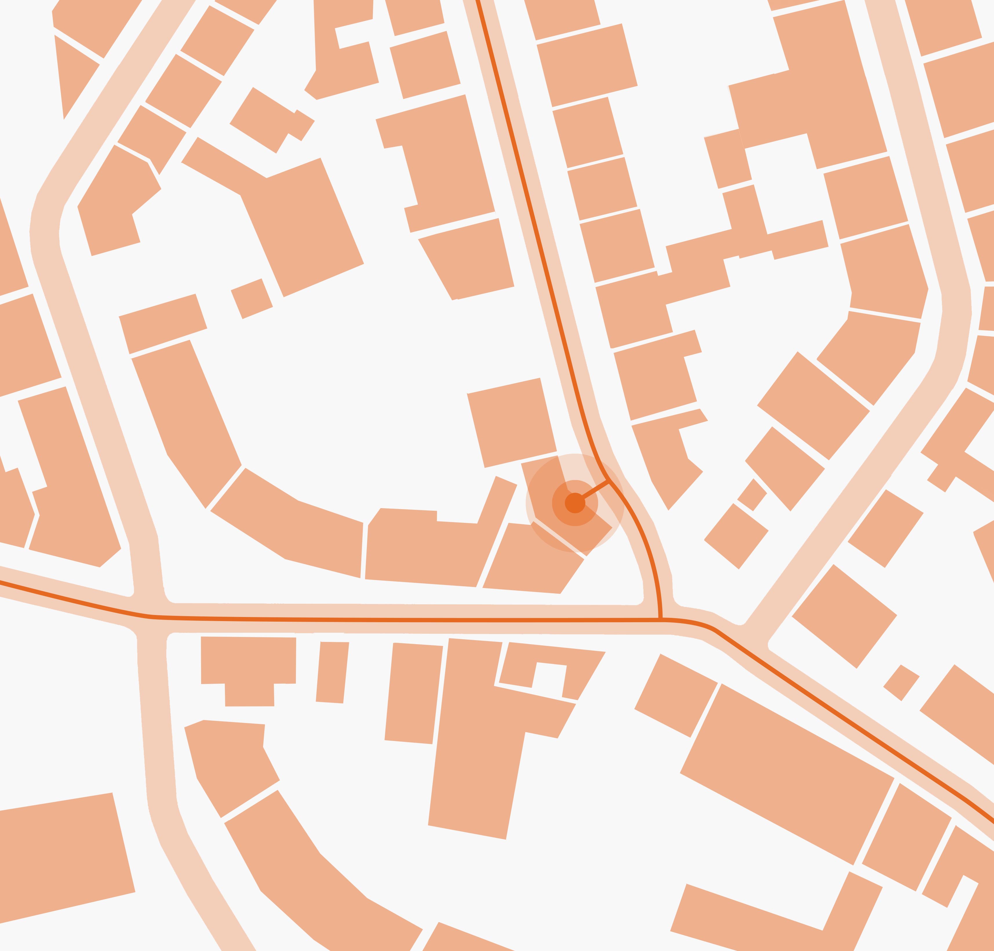 A map showing Innuxo’s location within the Lodenfrey Park complex.