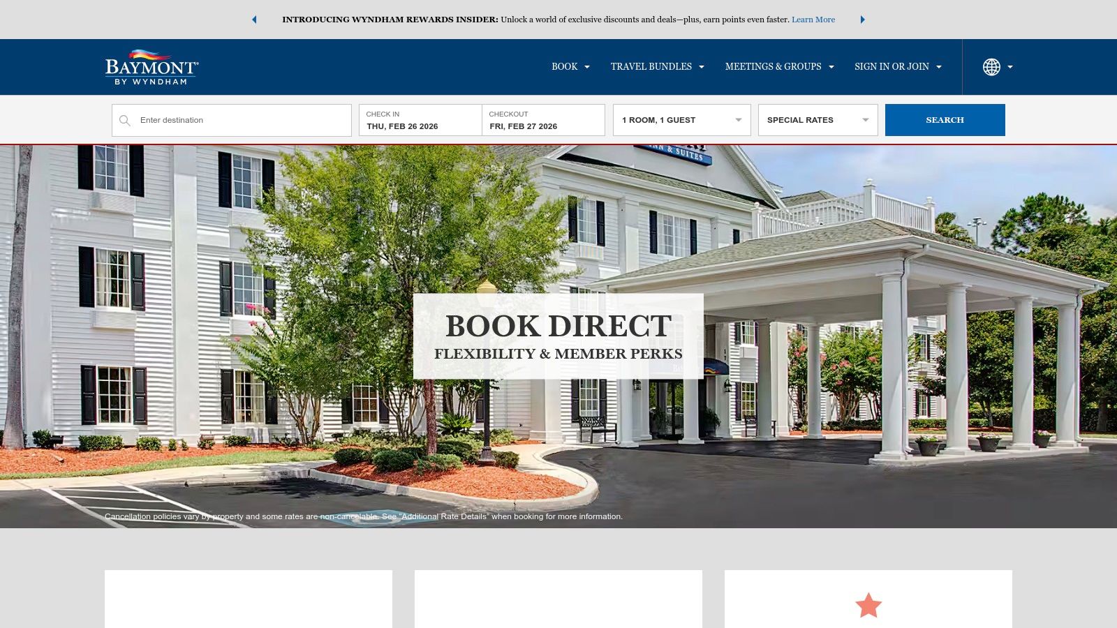 An exterior shot of a Baymont by Wyndham hotel, featuring its classic brick architecture and welcoming entrance.