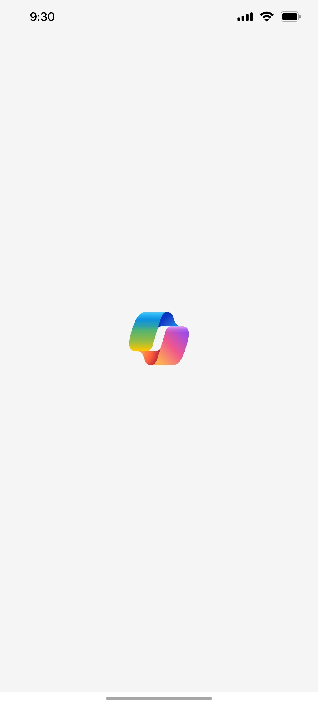 Microsoft Copilot Splash screen