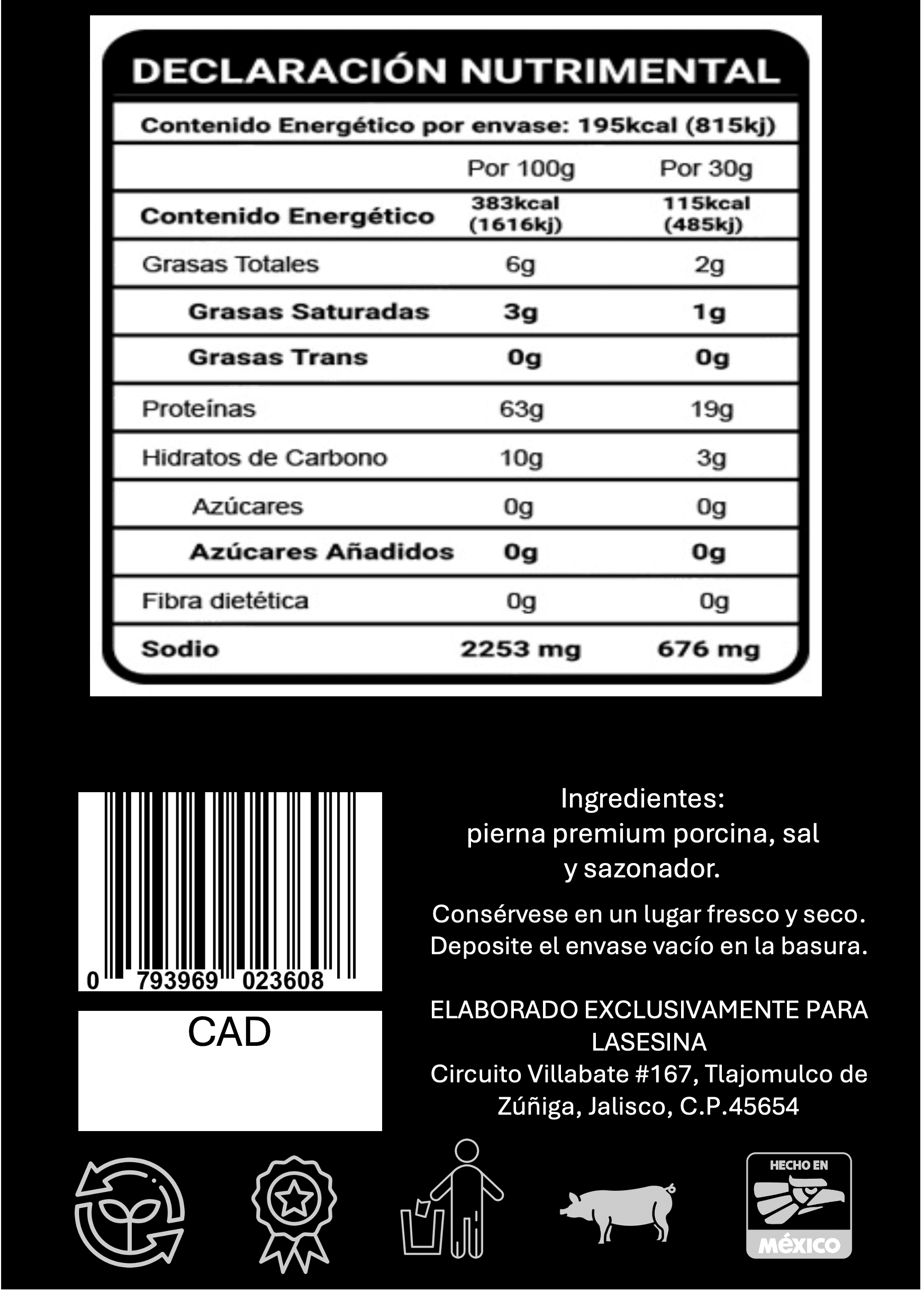 Carne seca natural