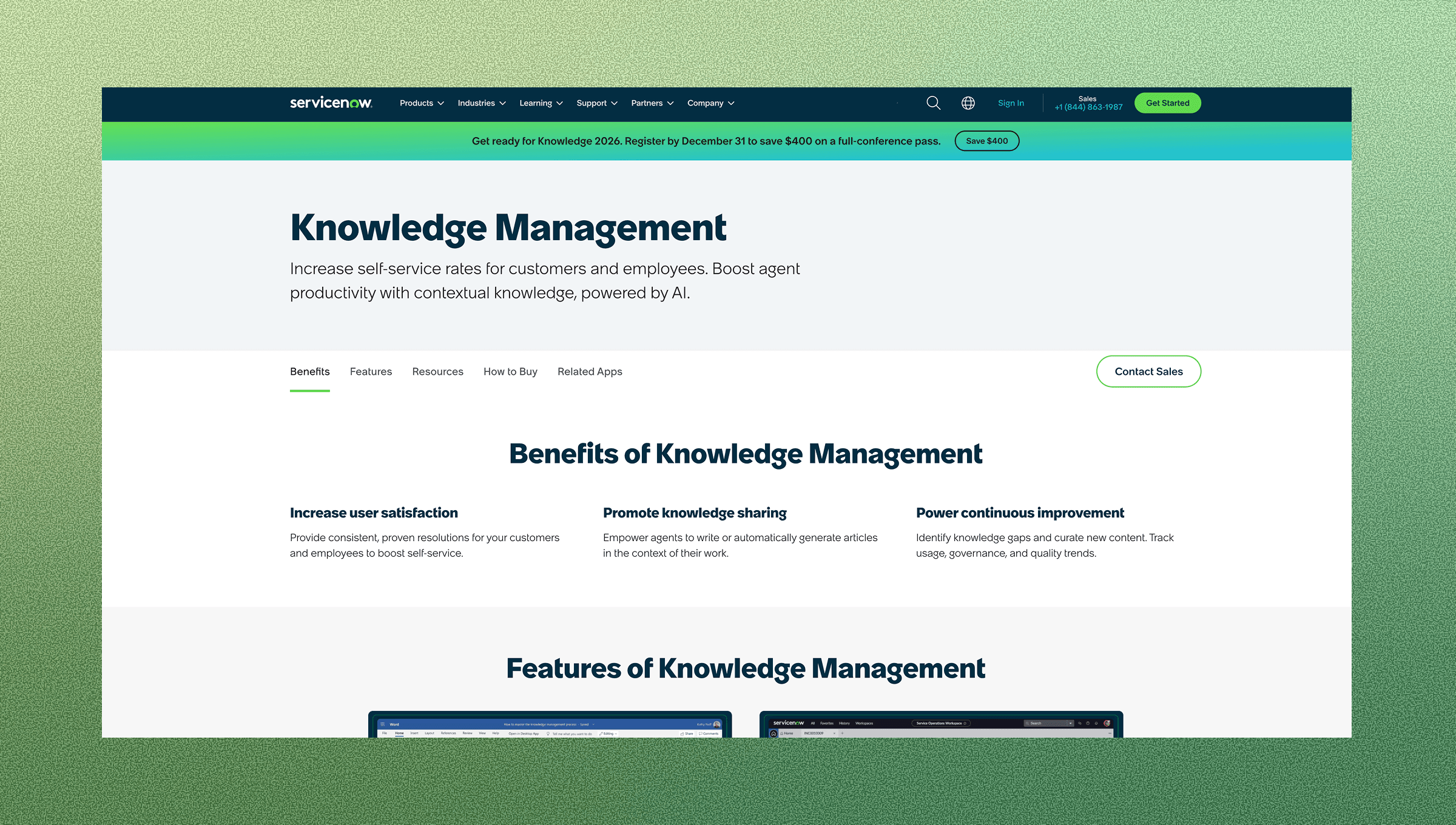 ServiceNow Knowledge Management