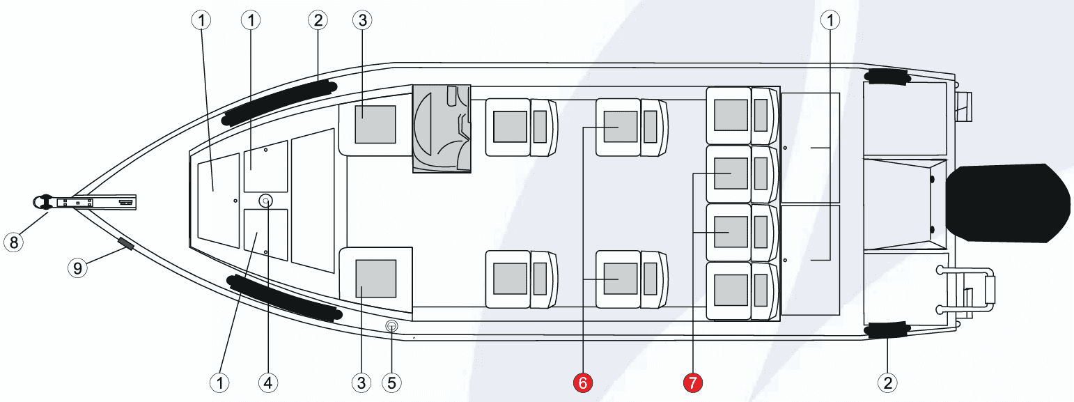 Planta da embarcação