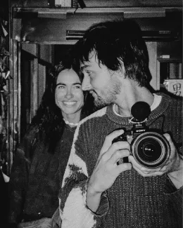 Giana and Moos working with a camera