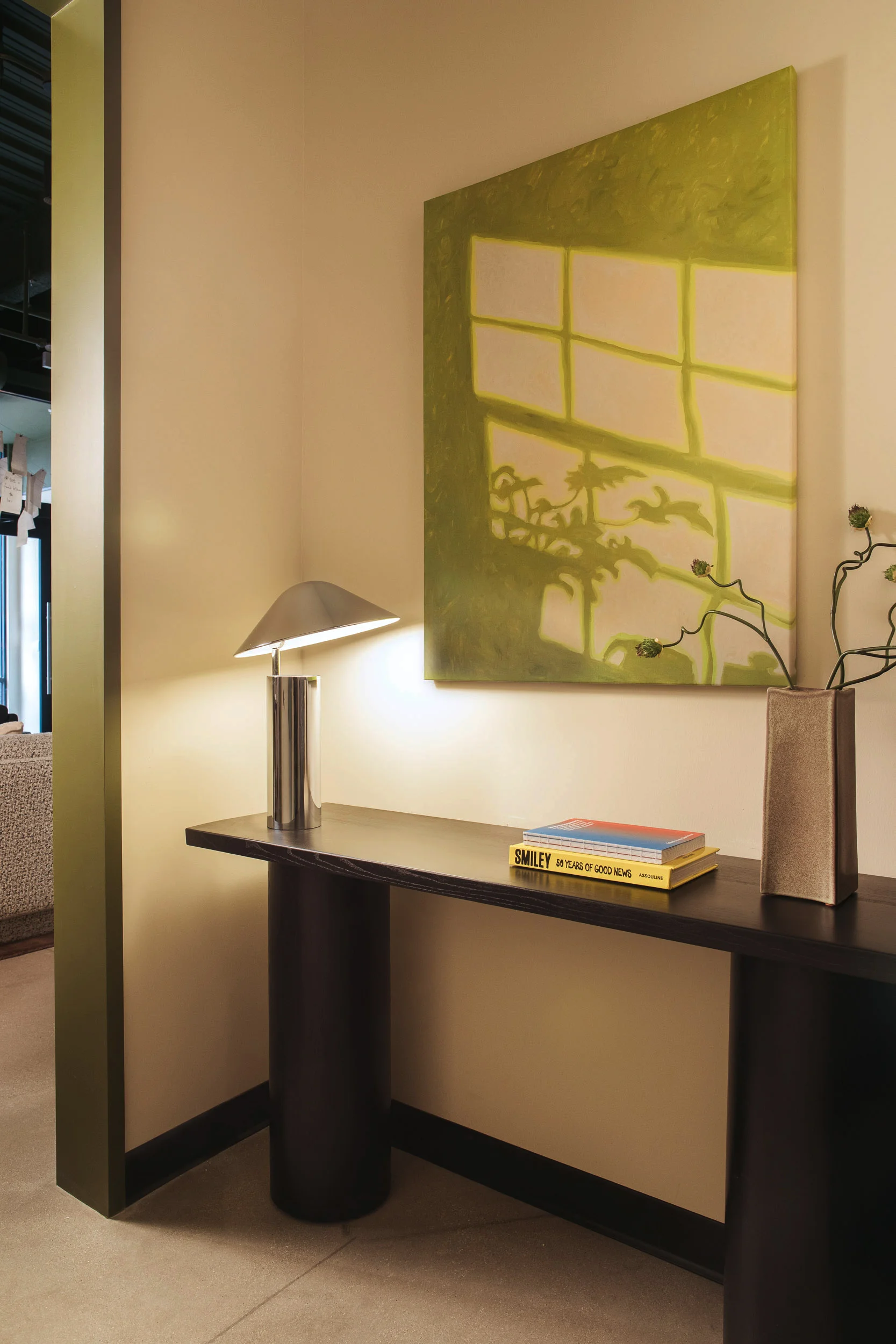 CityPads Fremont interior detail with artwork