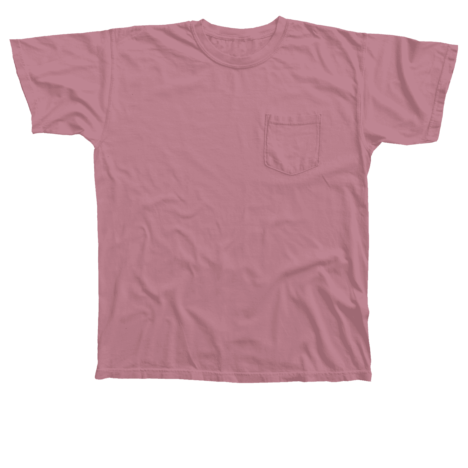 Dusty rose t-shirt with a small pocket