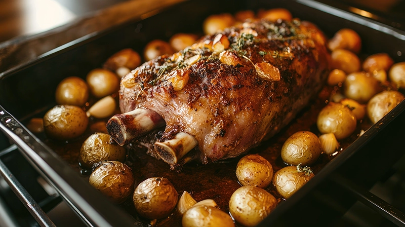 Pieczone mięso z Musztardą Majonezowo-Chrzanową Konik