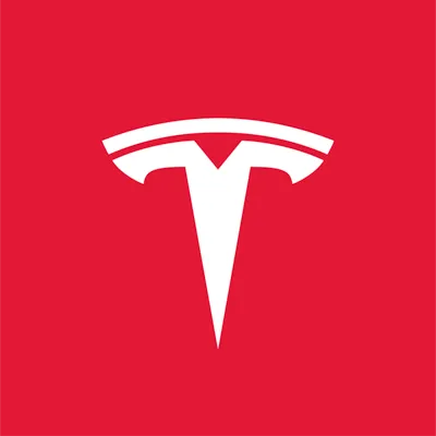 Tesla logo. Luxury car service center Dubai. Advanz Tech Euro car workshop.