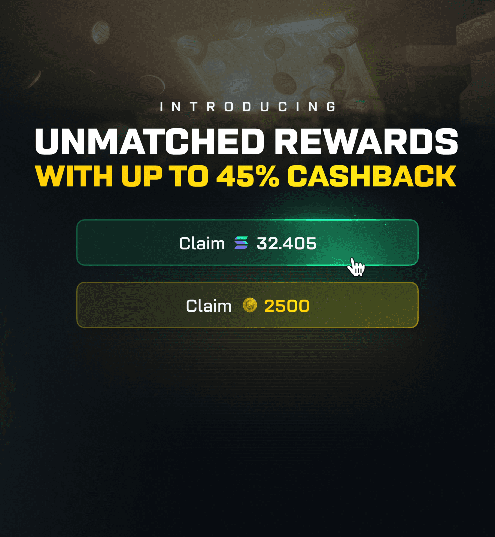 INTRODUCING UNMATCHED REWARDS WITH UP TO 45% CASHBACK. Industry Leading Rewards, All in One Place. With 40% cashback, huge jackpots & exclusive perks await.