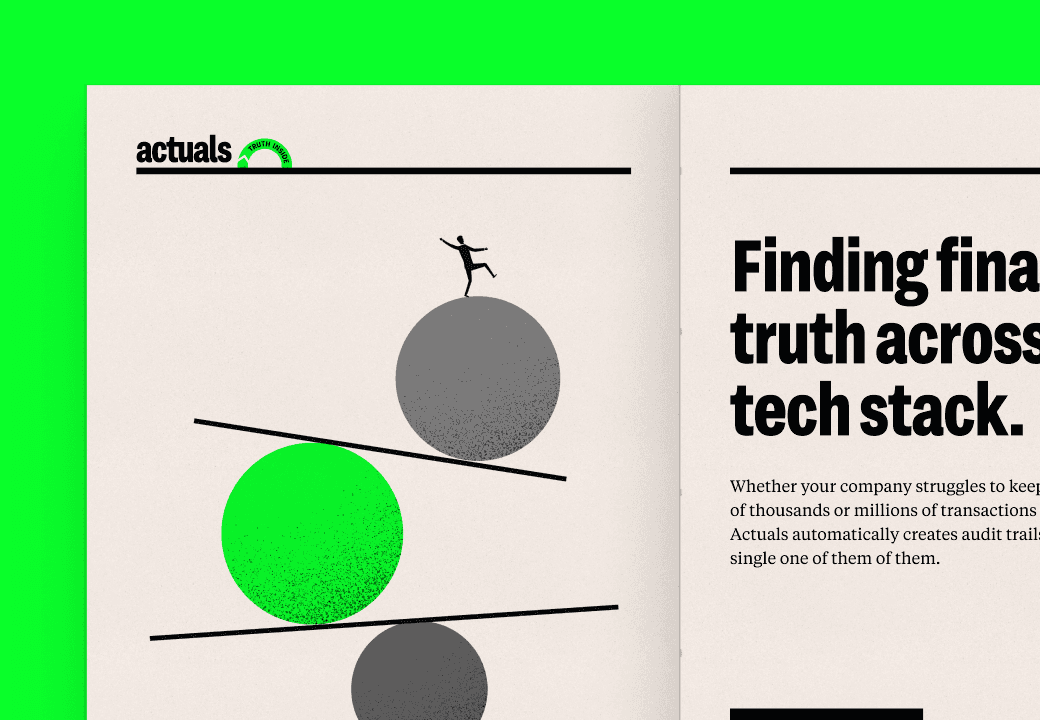 Design snippet of Actuals