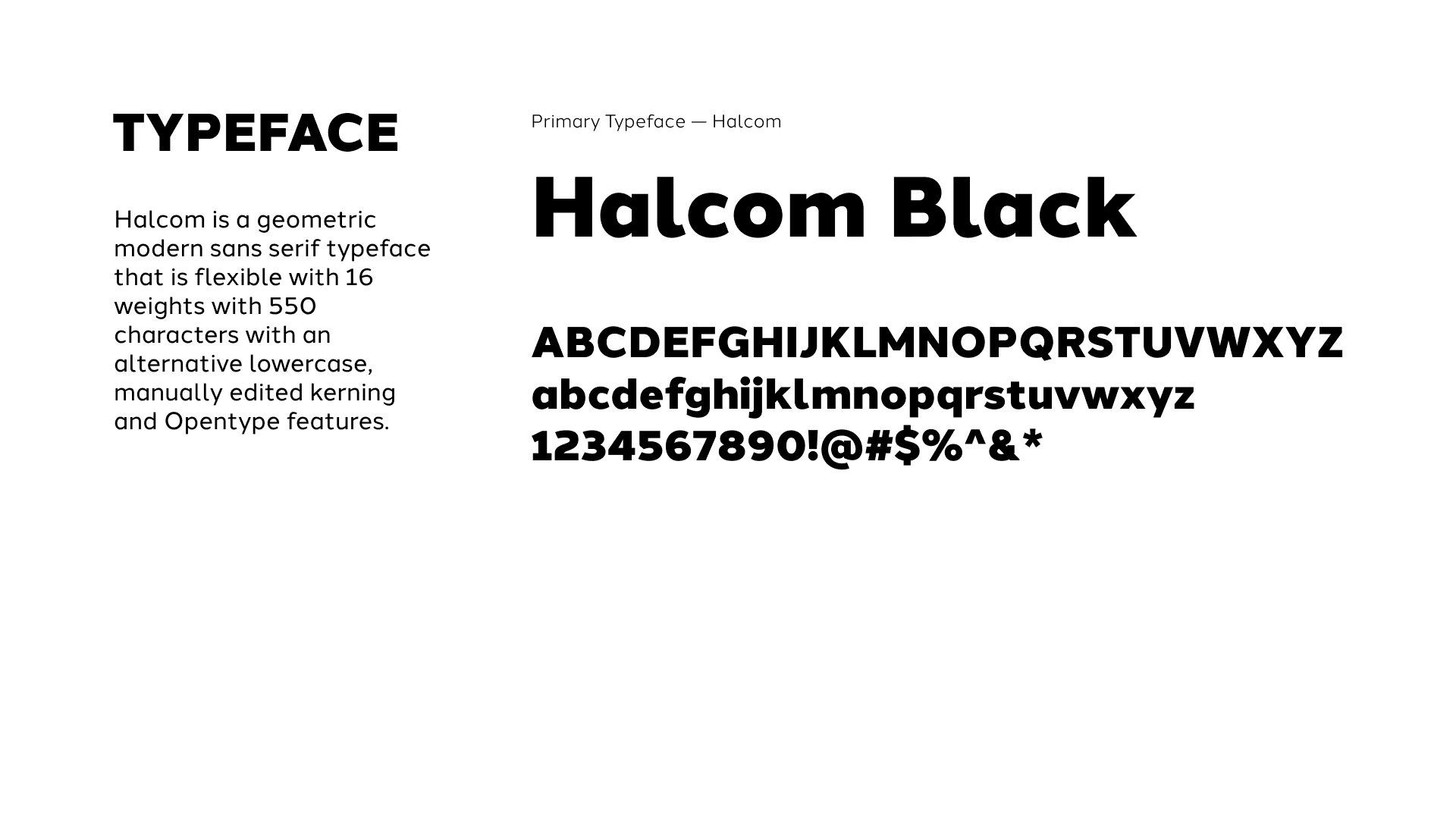 GOLF Typeface