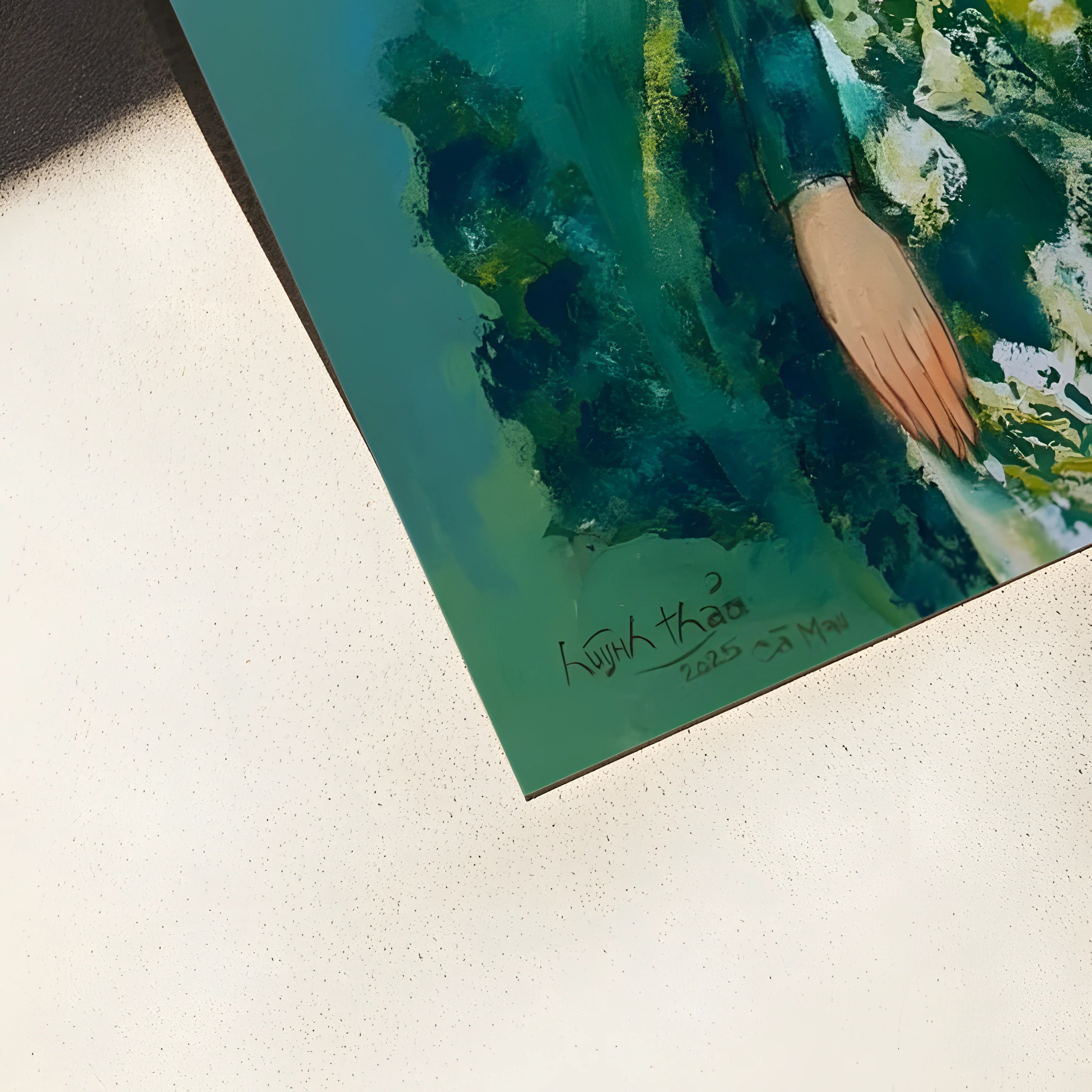 premium art poster and canvas prints, with originals available, from QART , of the artwork " Mekong Girl "