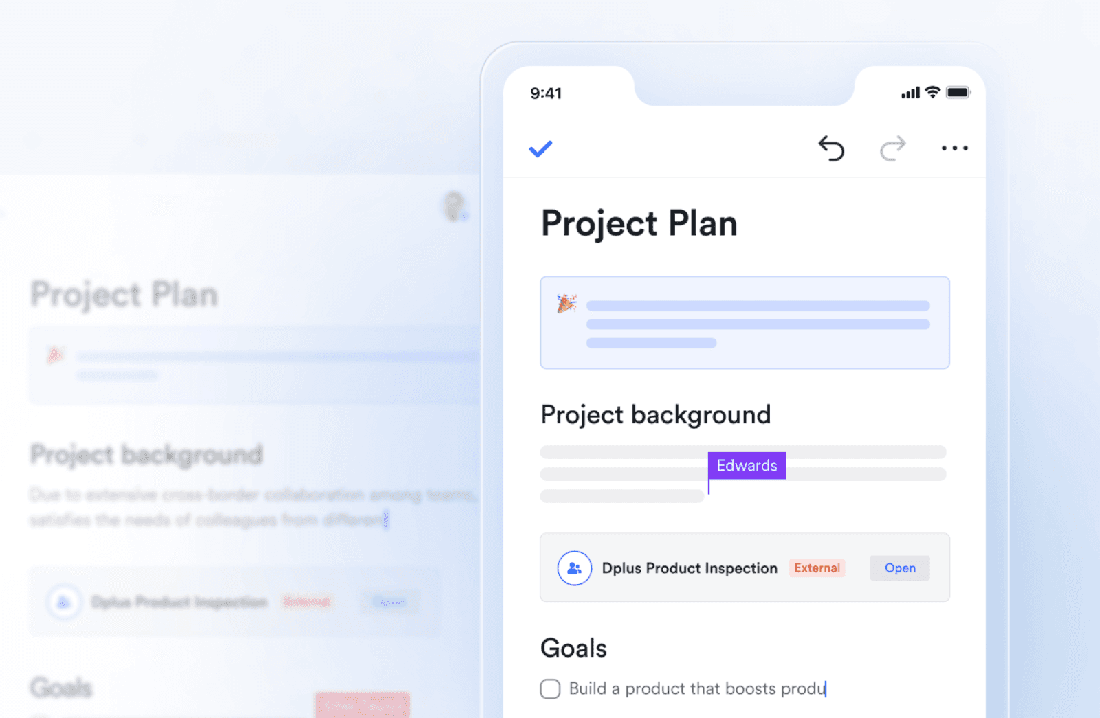 Content collaboration via Lark’s mobile end