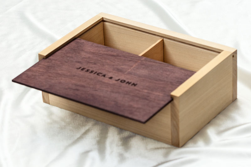 Jessica and John box design