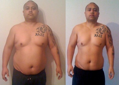 Duane's before and after photos