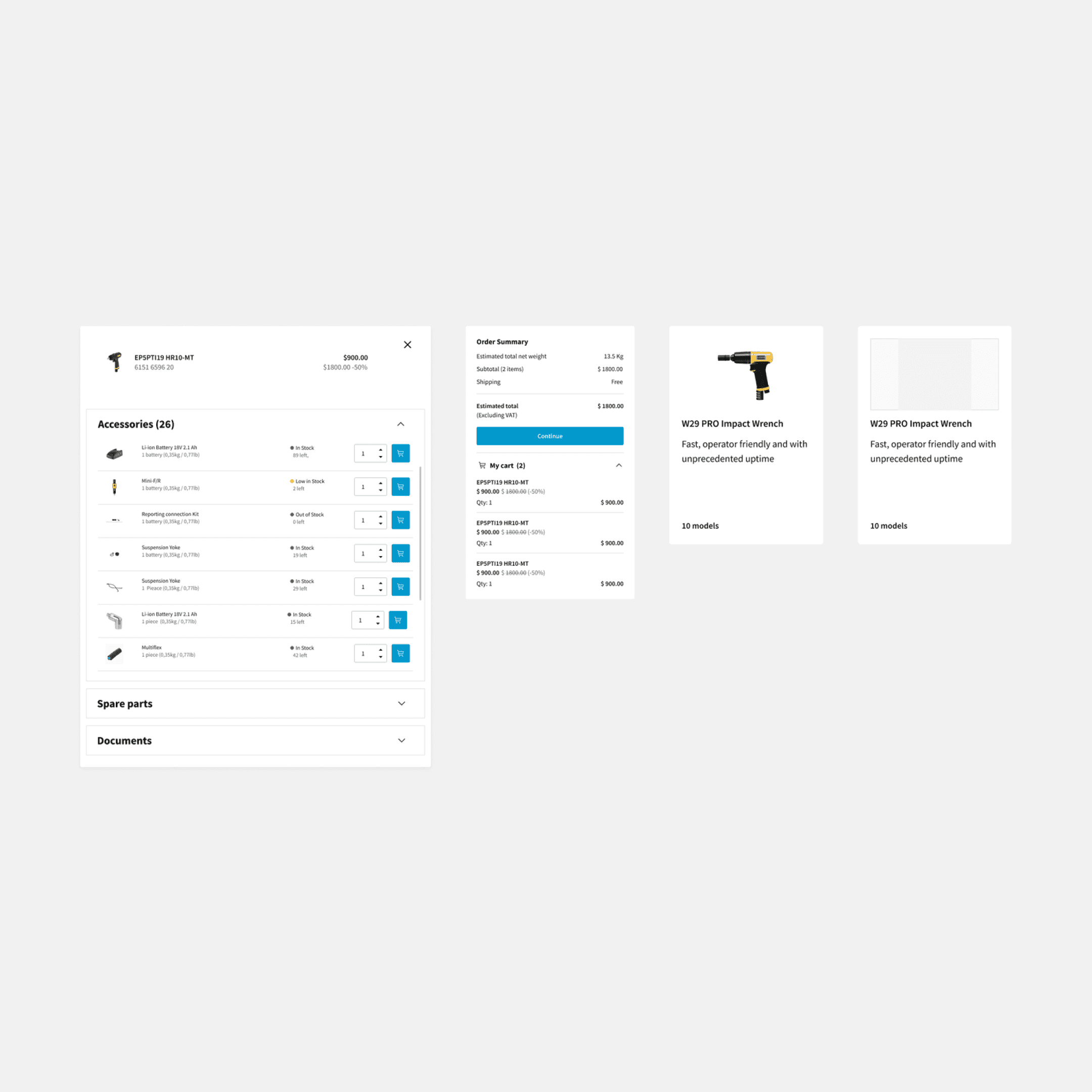 UI Design, cards
