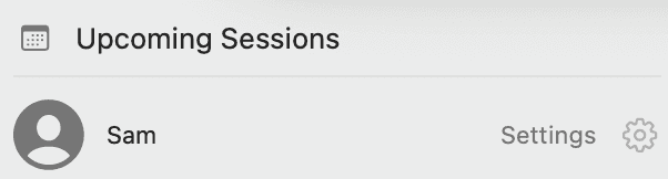 Settings beside Sam’s profile at the bottom of the AirNote sidebar.