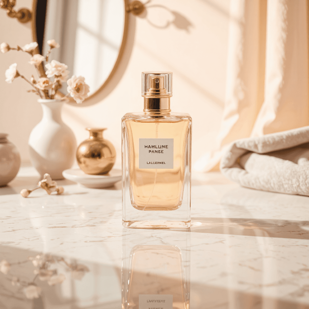 product photography of perfume