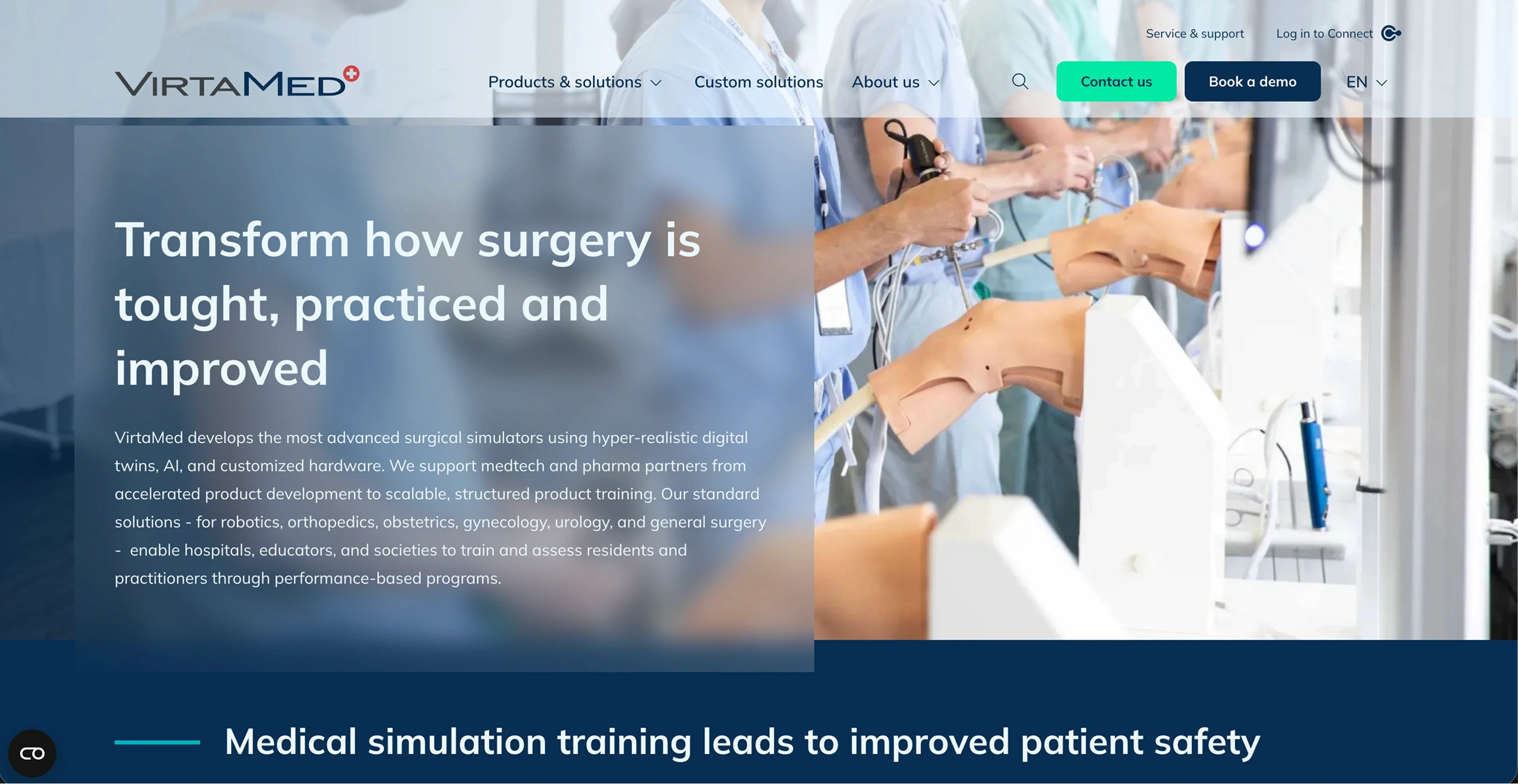 VirtaMed surgical simulation hardware for orthopedic, laparoscopic and gynecology training