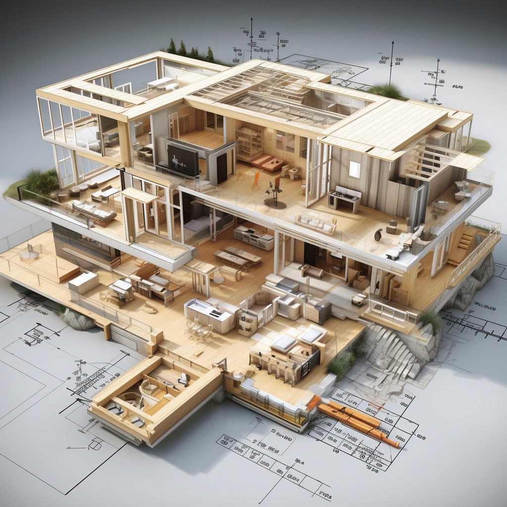 Етап створення 3d моделі будинку