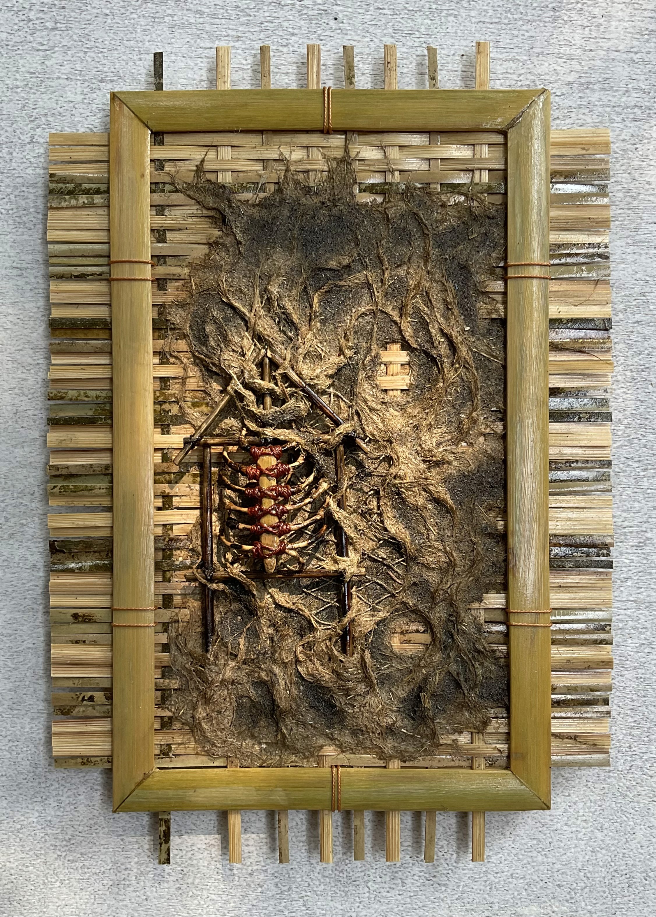 herd of sheep on road painting