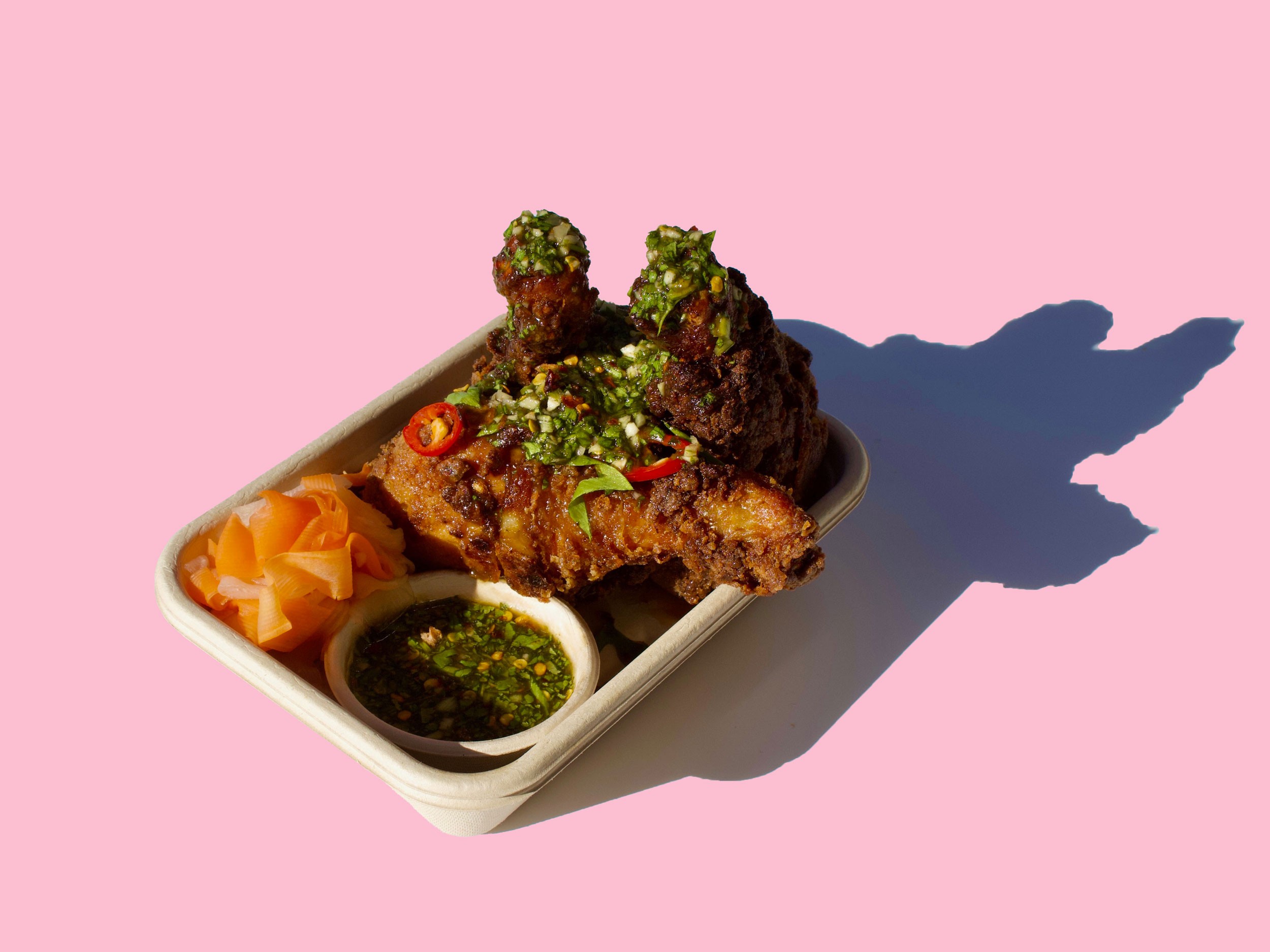 Crispy Hat Yai-style Thai fried chicken – crunchy, spiced street food favourite in Auckland.