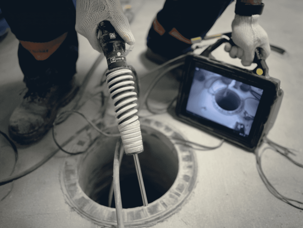 Two Fox Contracting Services vacuum tankers parked at night, viewed from the rear with high-visibility branding and phone numbers on the tanks.
