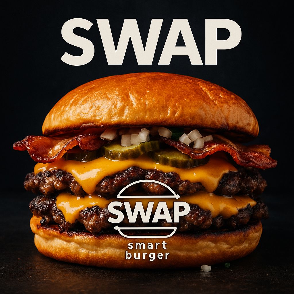 a hand in a glove holding a cheeseburger