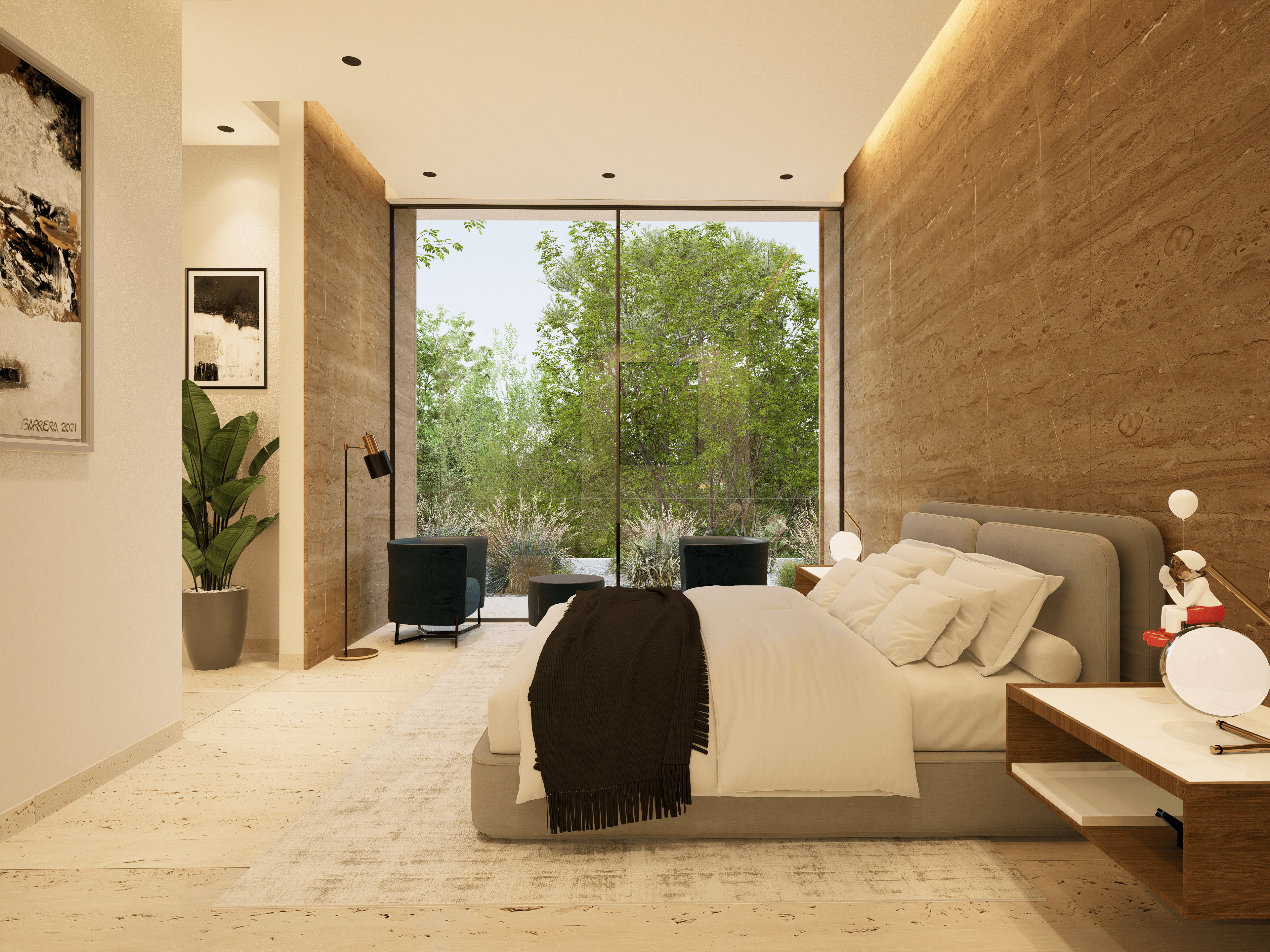 modern secondary bedroom merida
