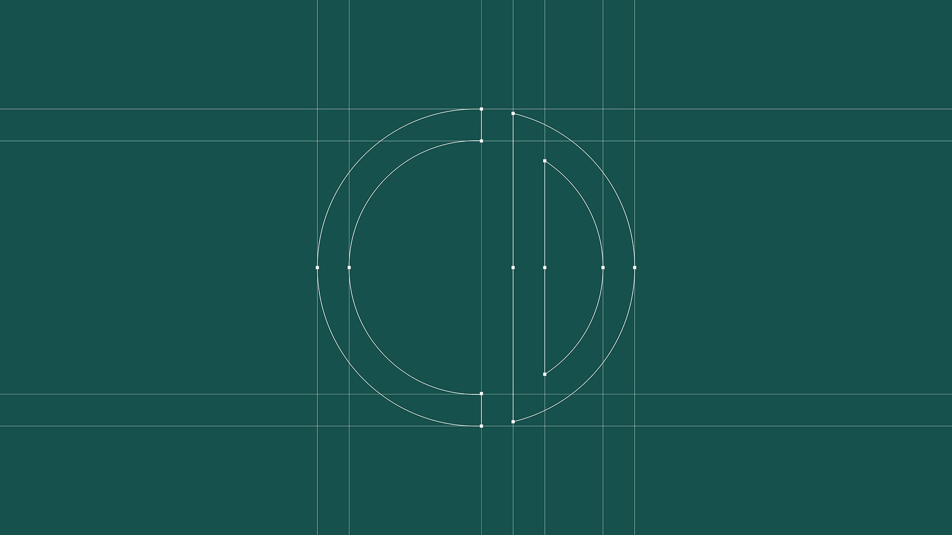 Can Did BD split-circle CD monogram logo by Huw Mathias.
