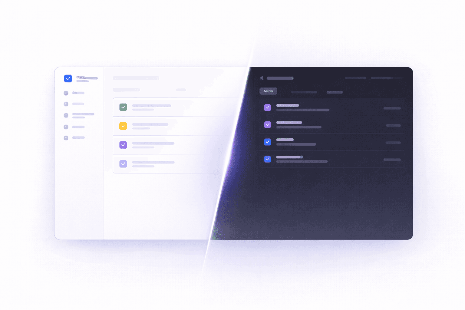 Image showing two different types of dashboards likely comparing two different softwares