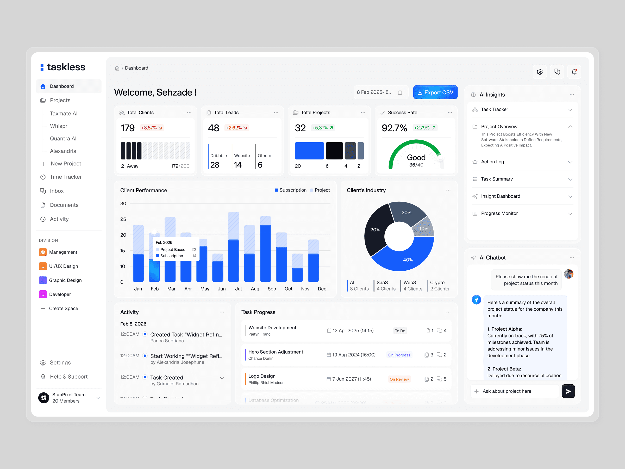 管理系统 UI 设计