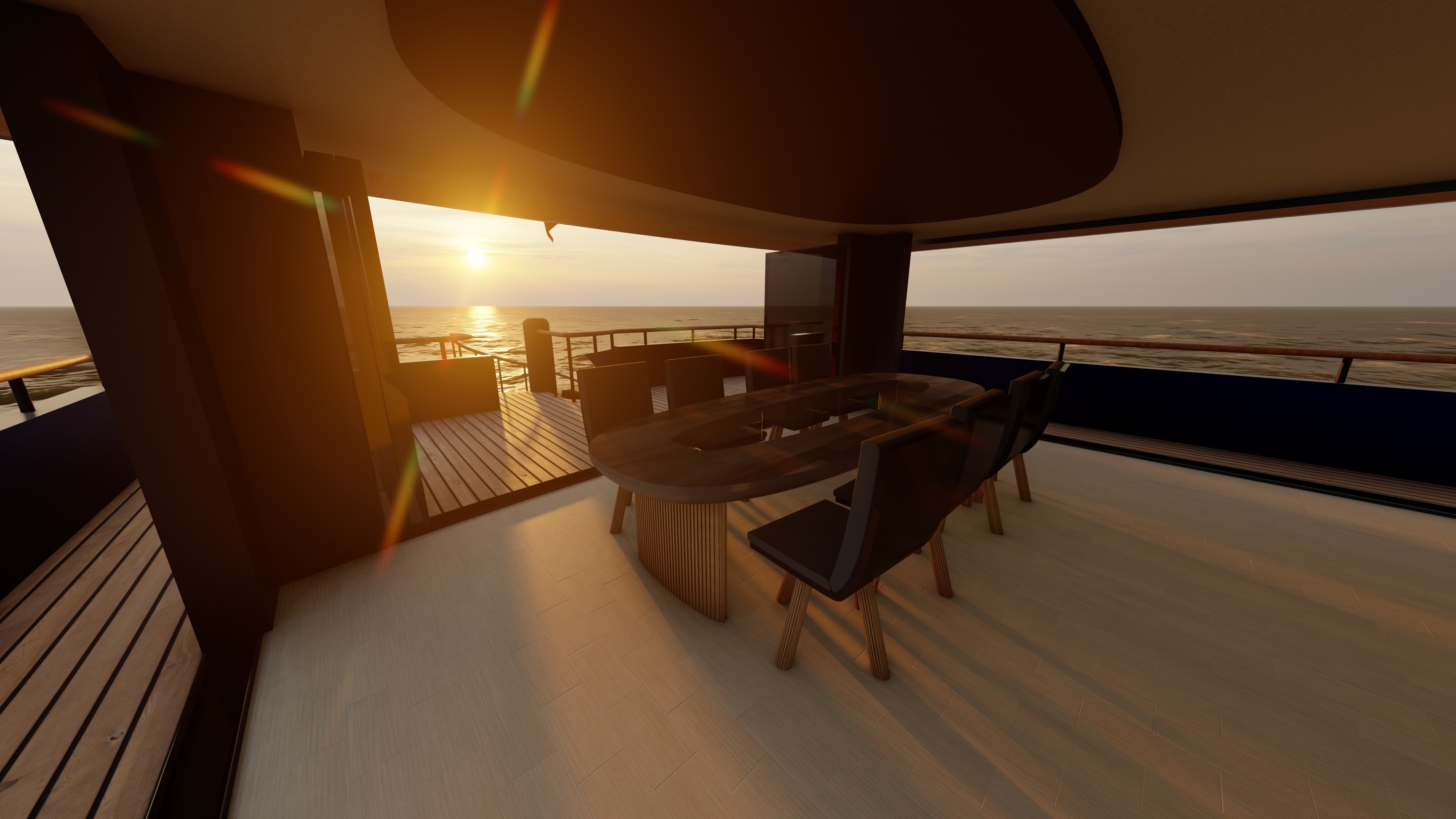 Bespoke yacht concept combining cutting-edge performance, aesthetic refinement, and advanced naval architecture, designed by Ronan Ohier.