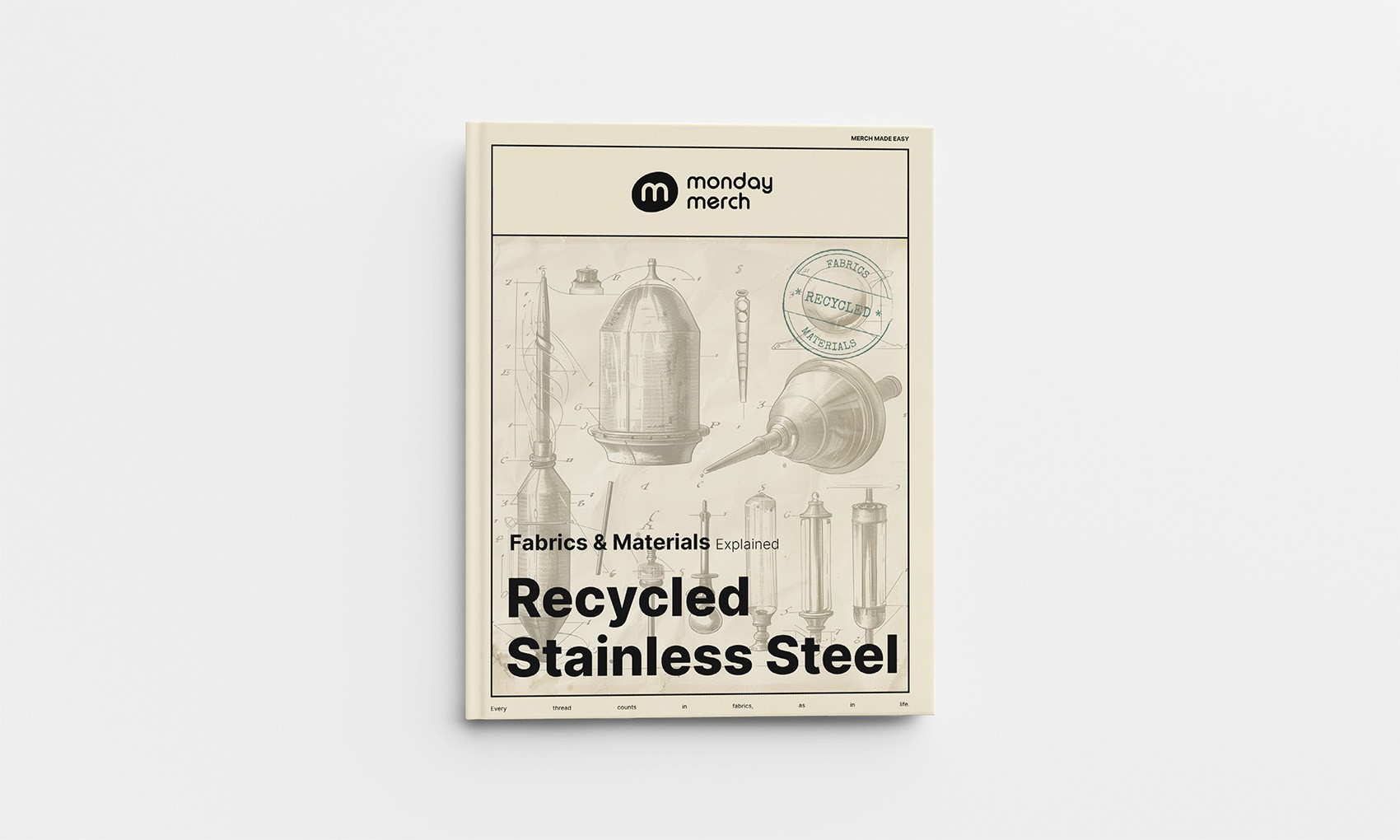 Monday Merch Fabrics and Materials Book Recycled Stainless Steel