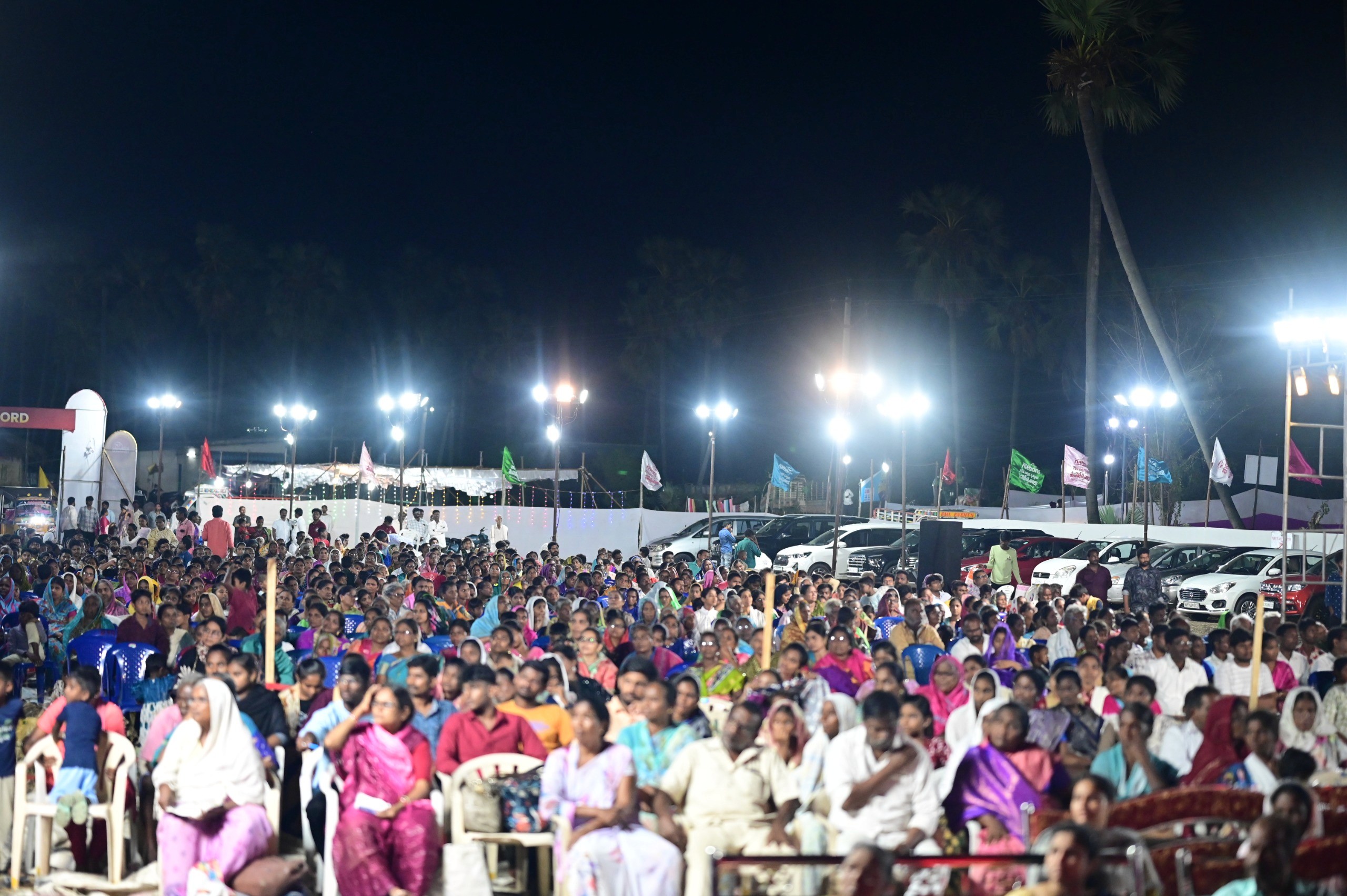 A church planter with his congregation