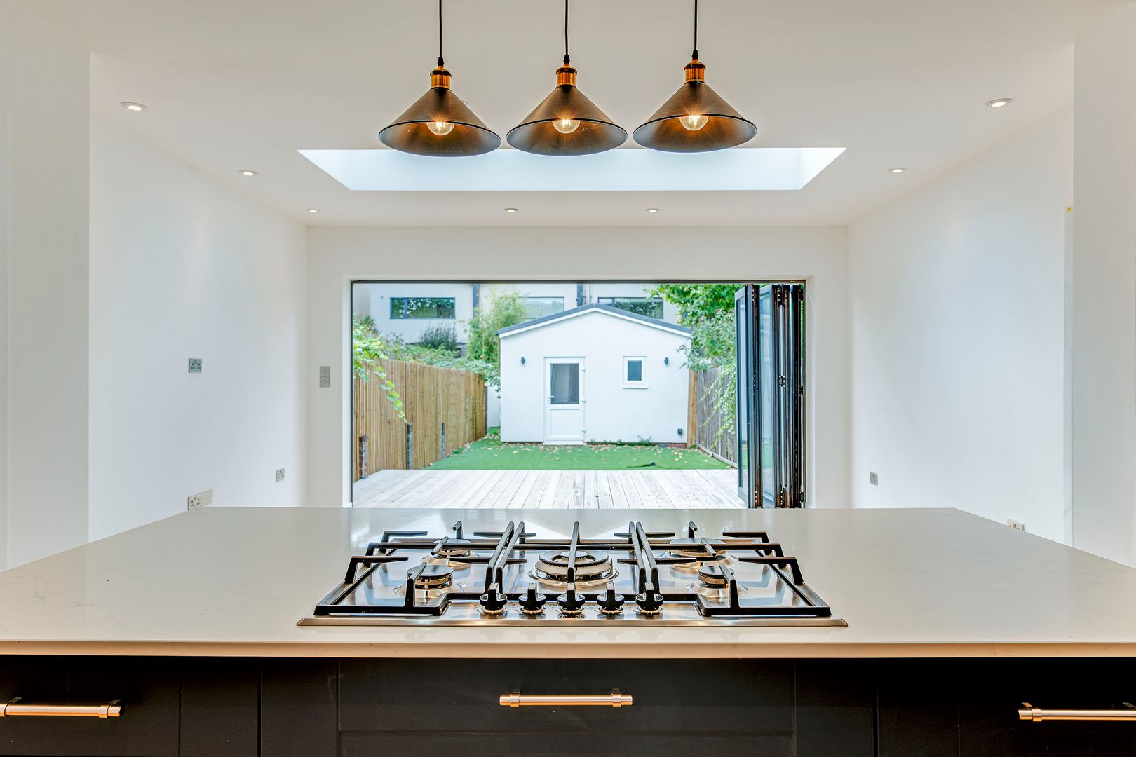 construction project kitchen stovetop