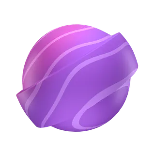 Free 3D sphere with halo icon