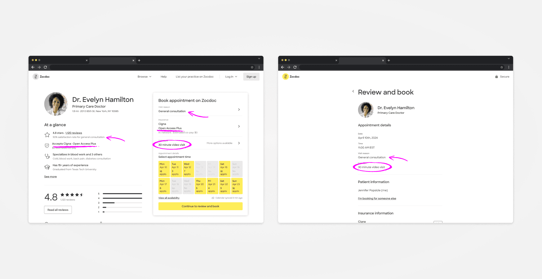 Zocdoc Prototyping 3