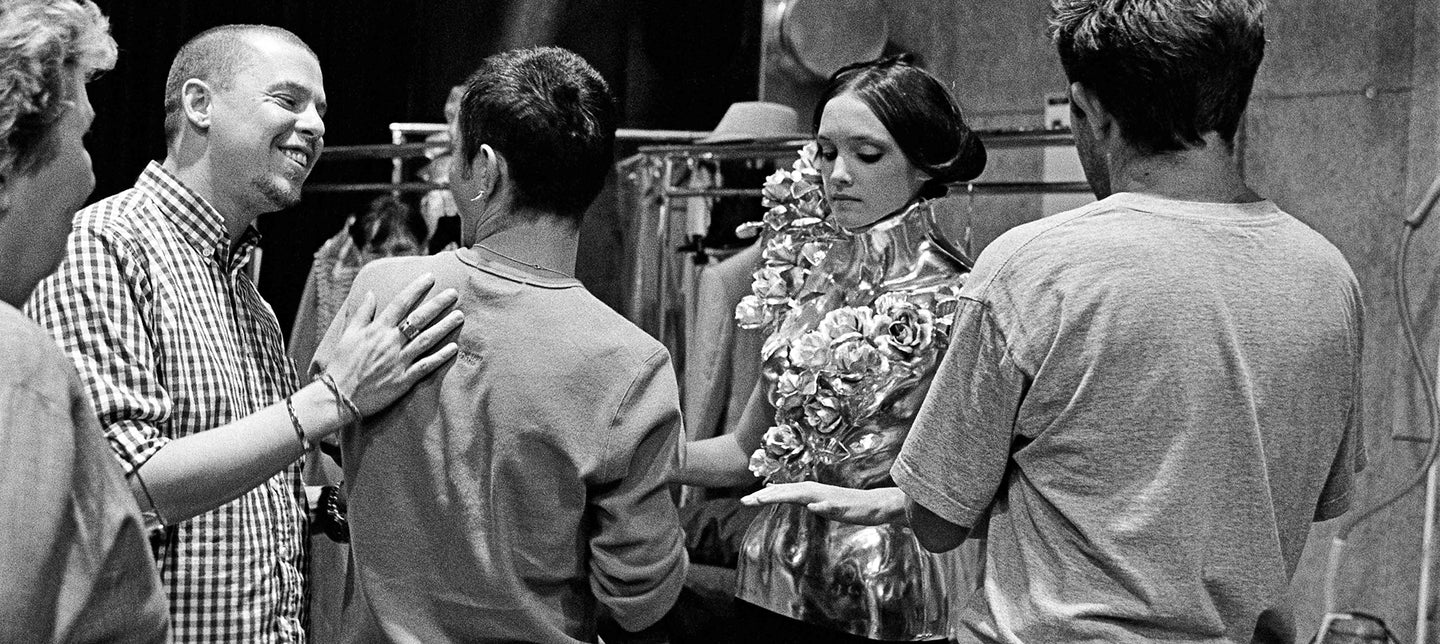 Alexander McQueen and Shaun Leane with the ‘Silver Rose Corset