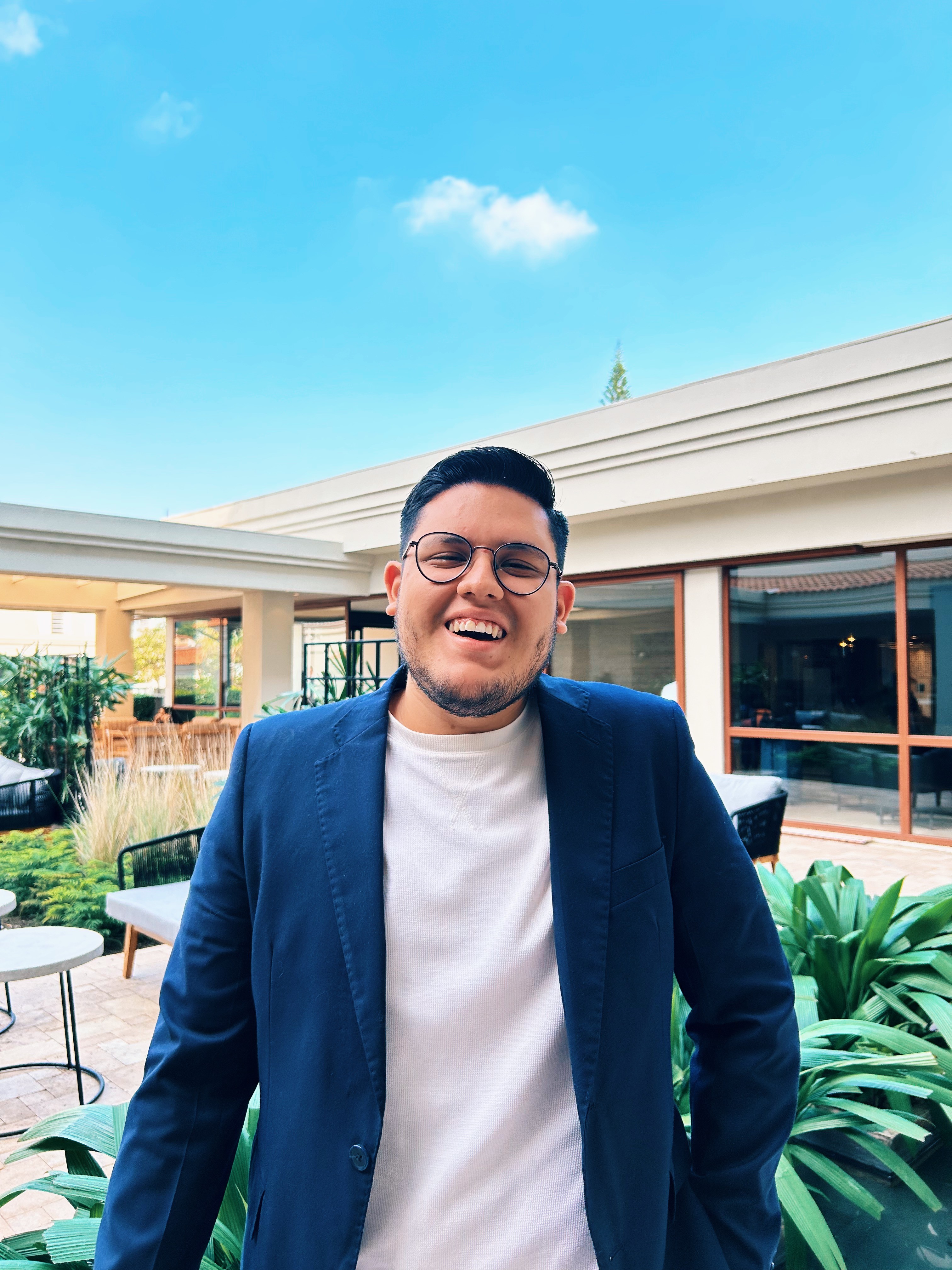 Portrait of portfolio creator – front view