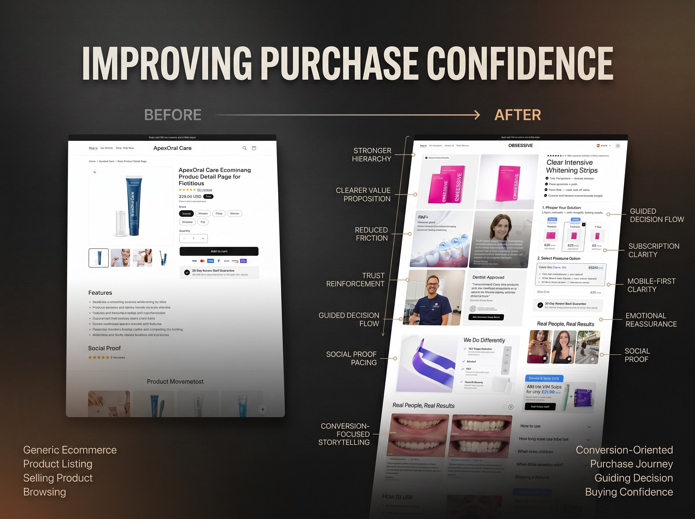 Obsessive Smiles premium cosmetic dentistry website redesign