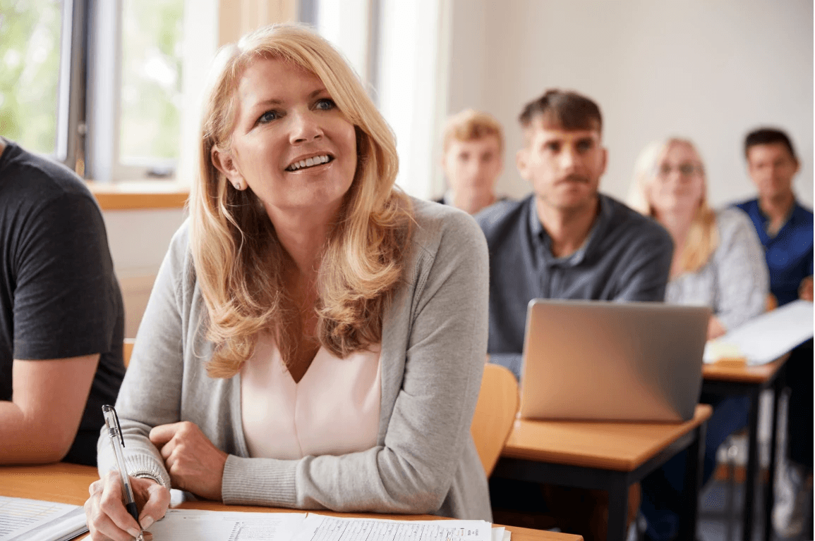 Adults learning AI basics AI literacy training from GrowthUP Partners