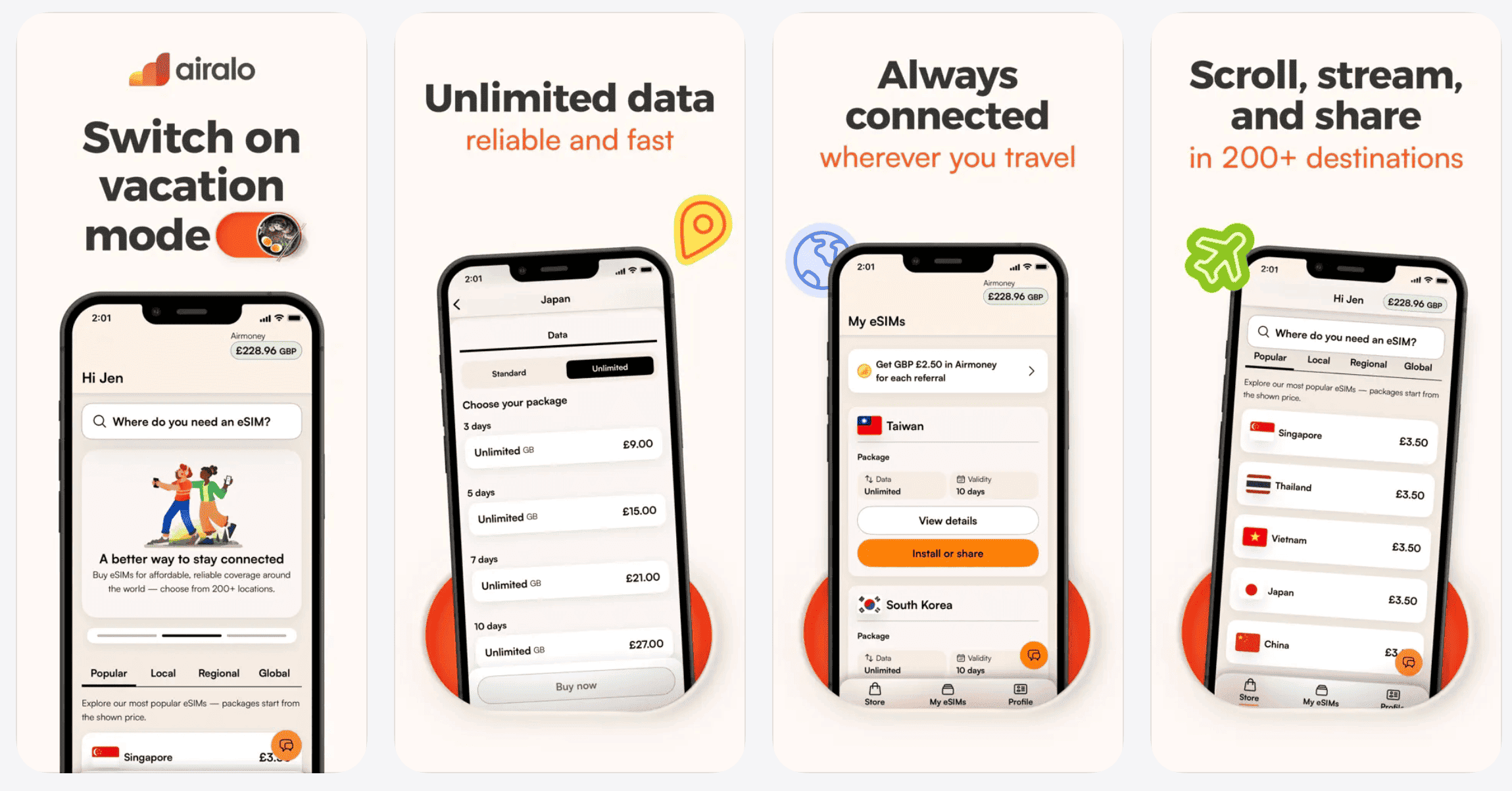 Airalo travel app (best travel apps 2026)