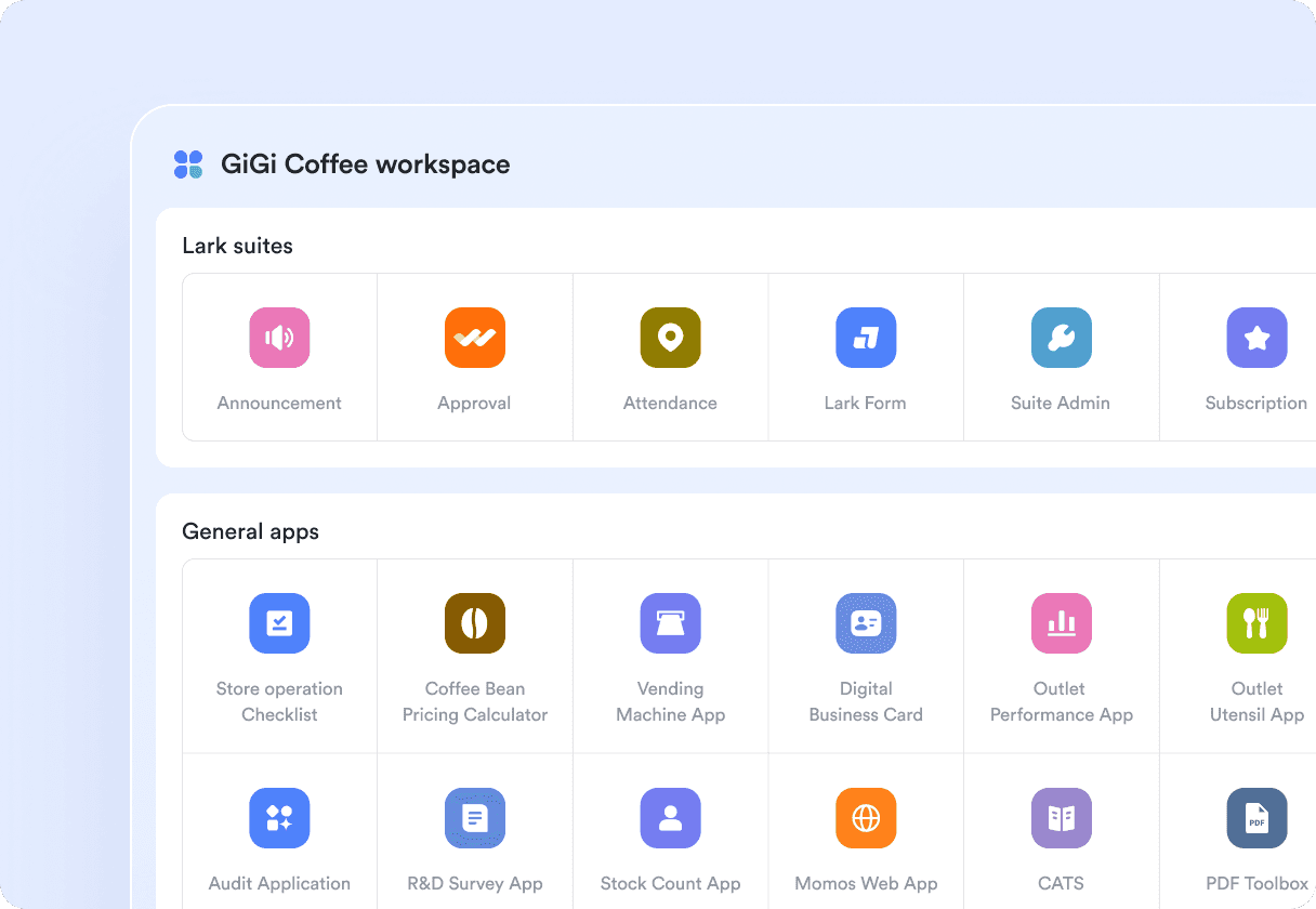 Lark performs as a central hub for all operations